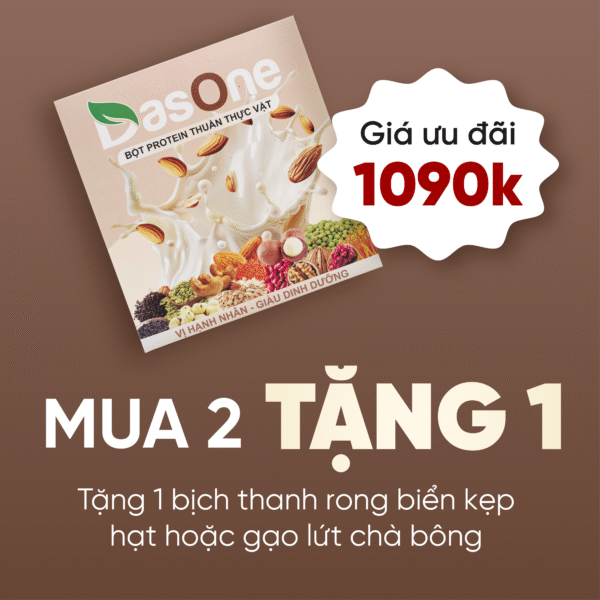 Vị Hạnh Nhân Mua 2 Tặng 1<p><h5>Tặng 1 bịch thanh rong biển kẹp hạt hoặc chà bông gà.</h5></p>